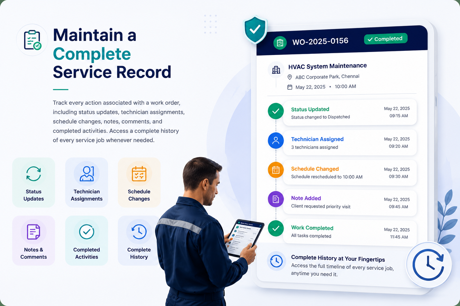 Centralized field service reporting and business insights platform