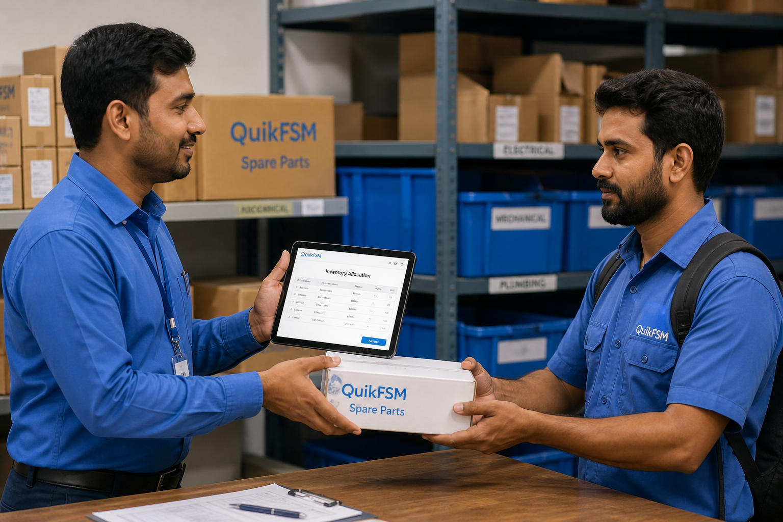 Technician inventory allocation