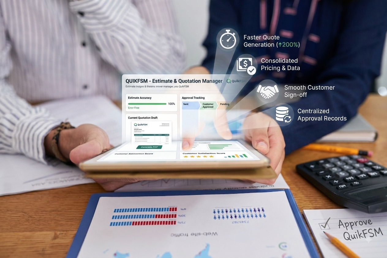 Quote management dashboard and quotation workflow