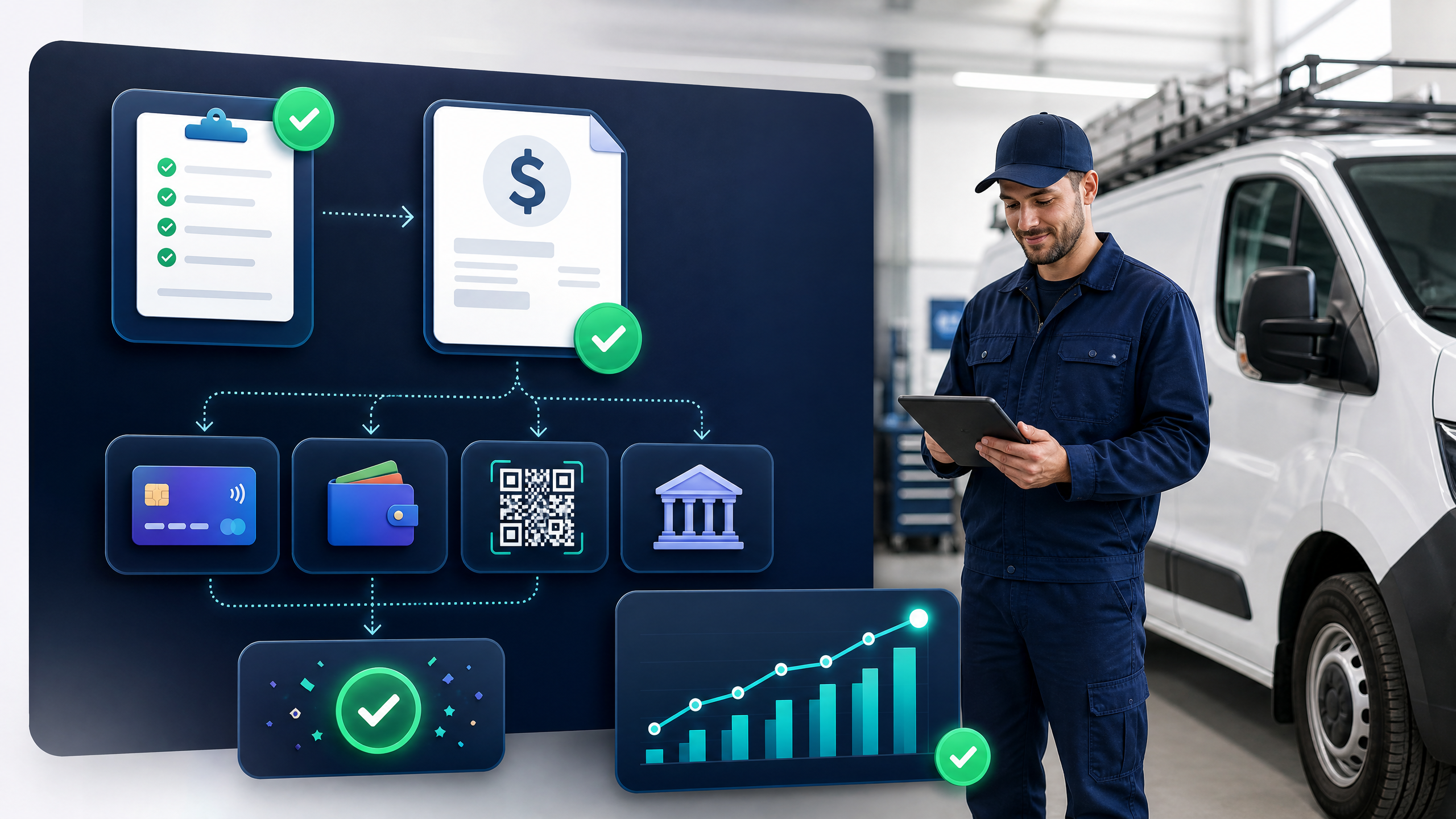 Customers viewing invoices and making online payments from anywhere