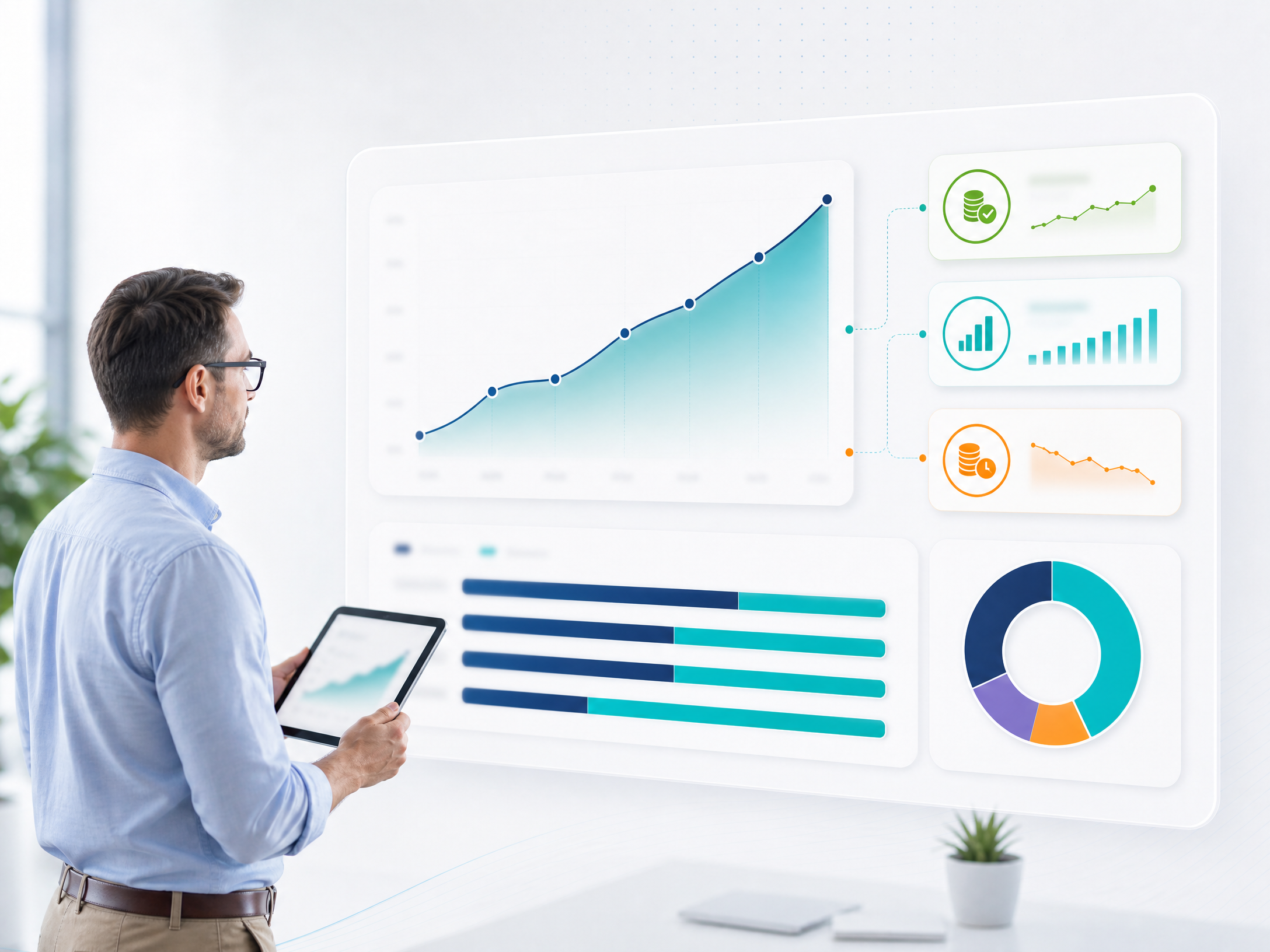 Financial graphs dashboard