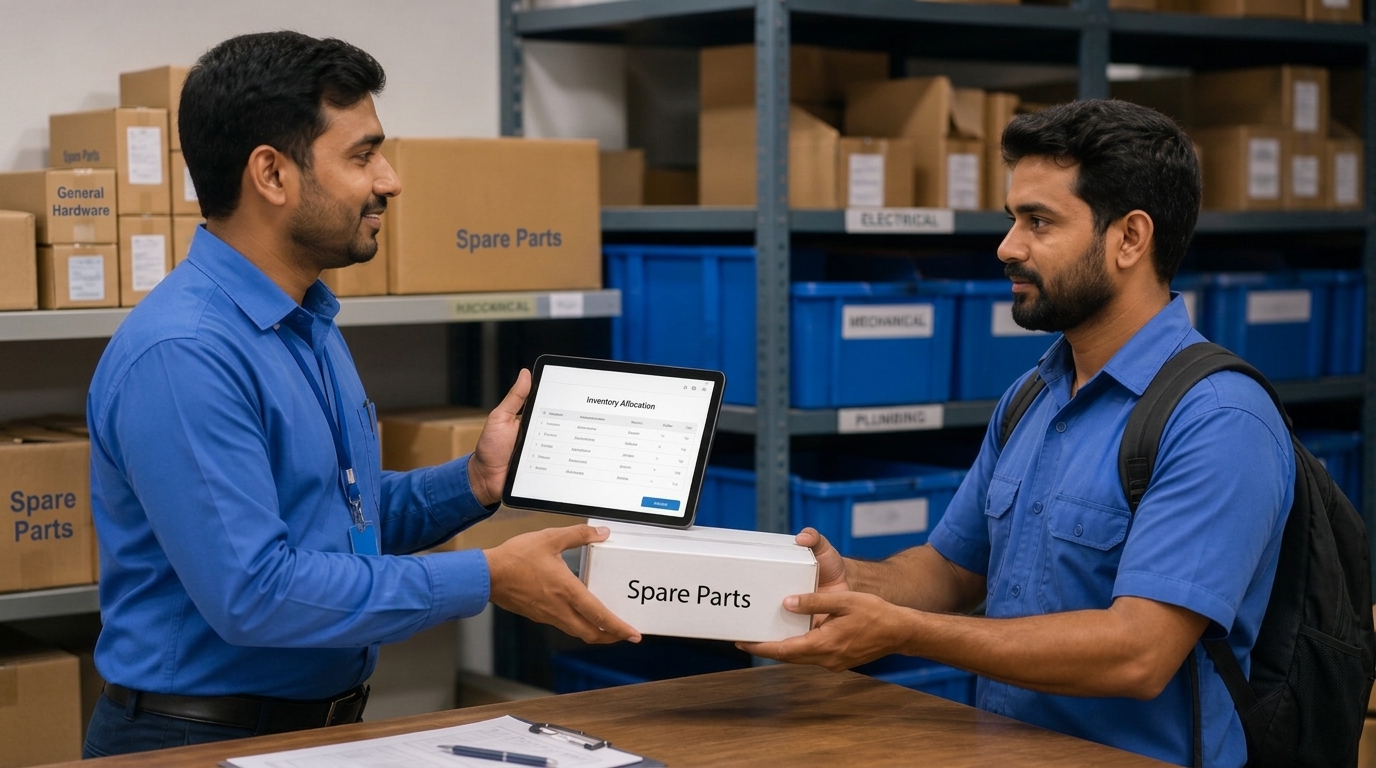 Technician inventory allocation