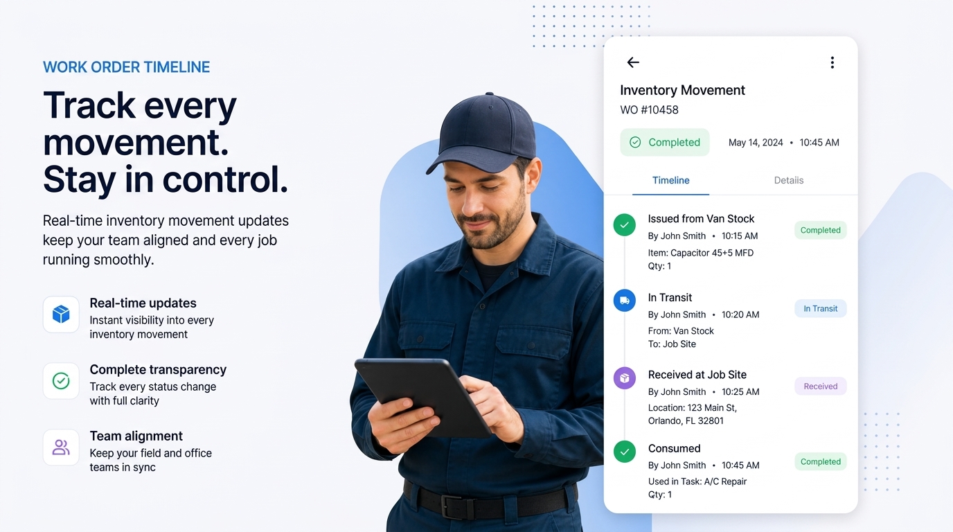 Inventory movement tracking