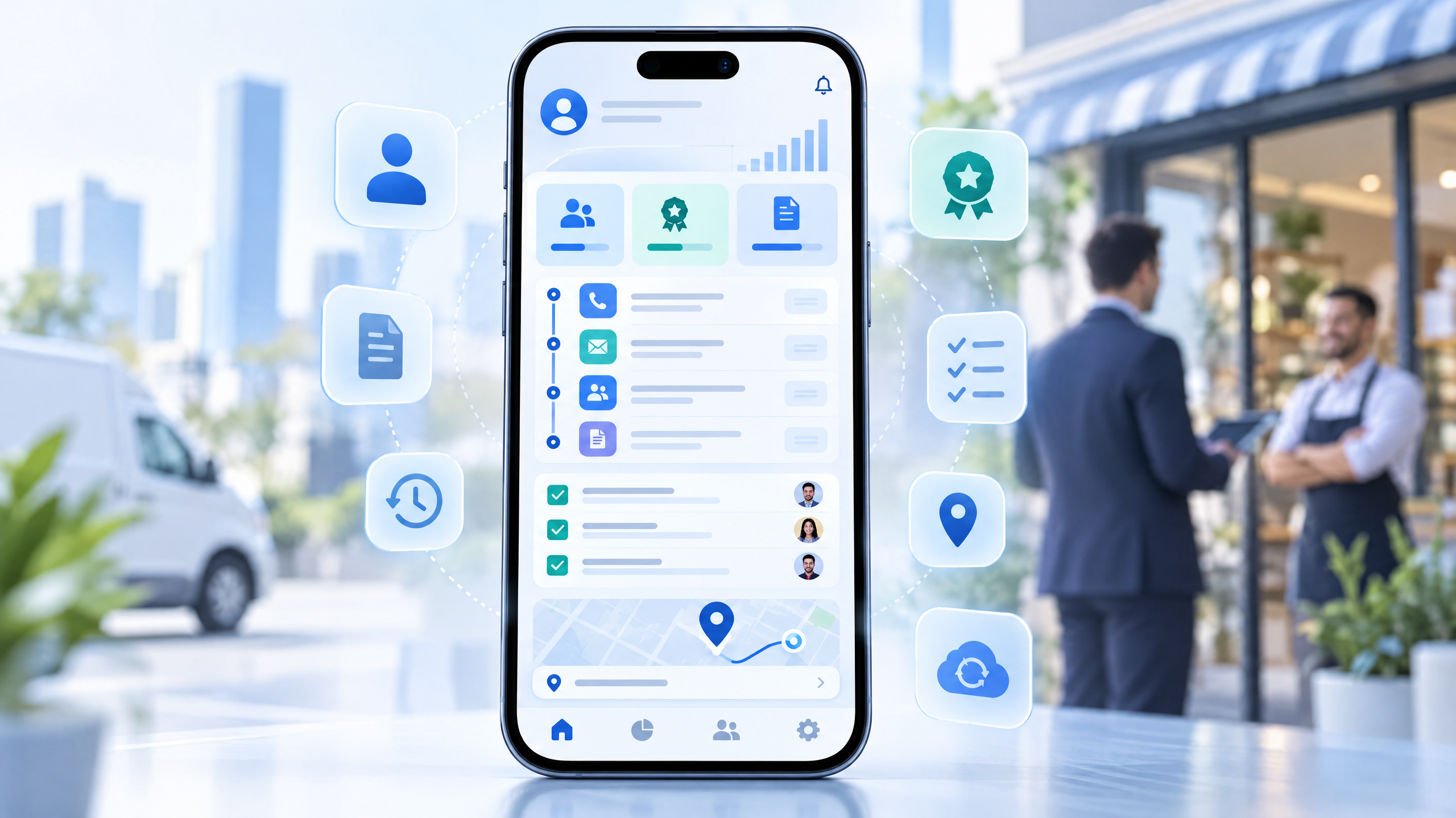 QuikOne CRM mobile app