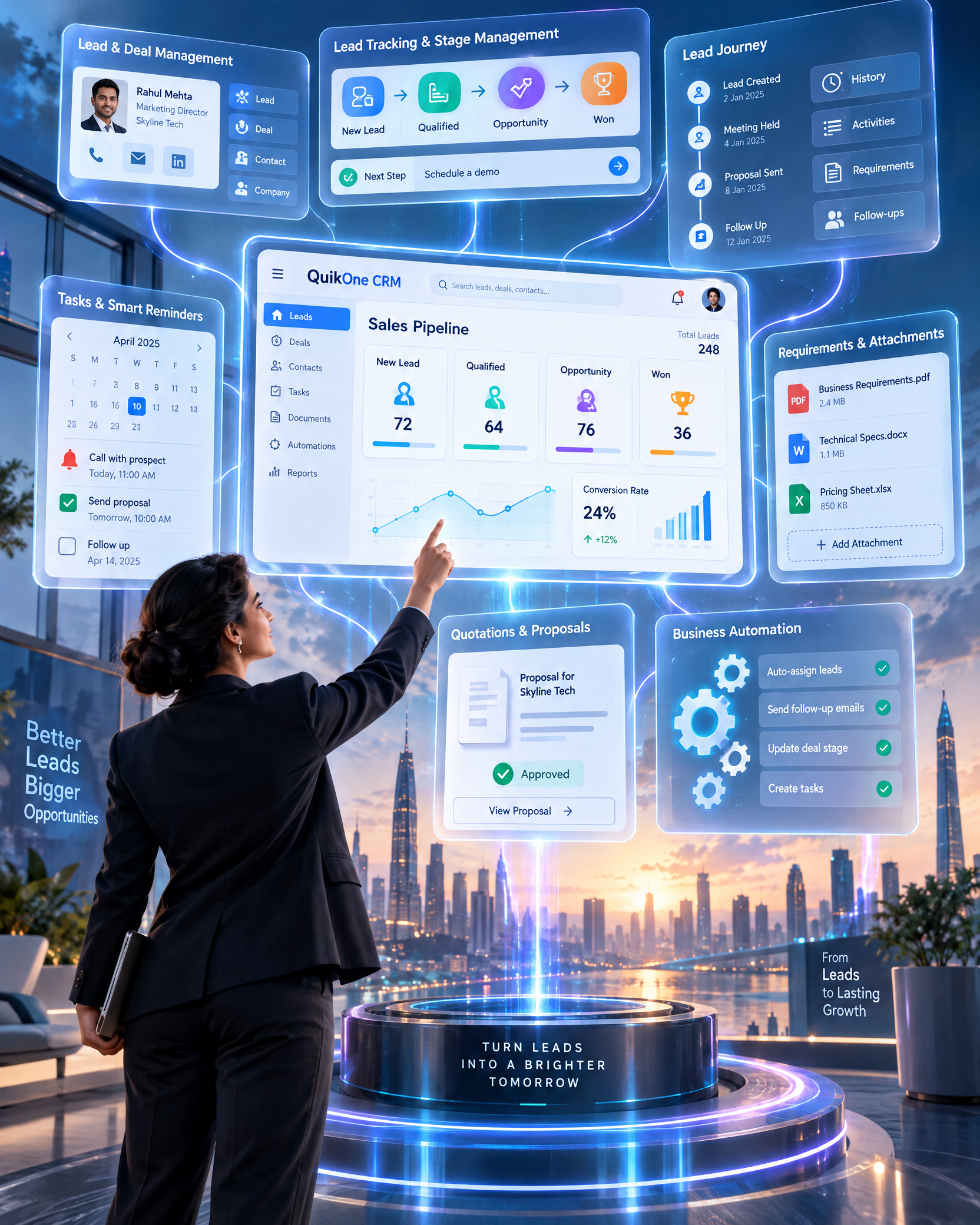Lead management features