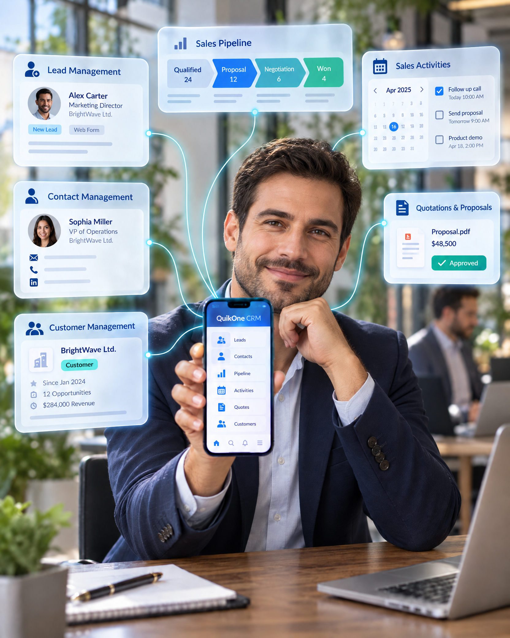 Lead management connected with your CRM
